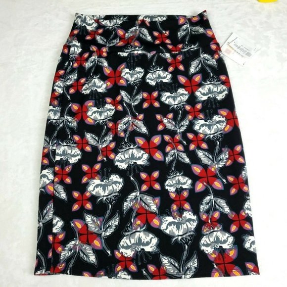 NWT LulaRoe Cassie Skirt Womens Size Medium Multicolor Stretch - Picture 1 of 6